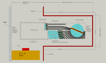 Laramie Engine Terminal Against a Wall